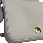Chanel White Leather CC Mania Flap Bag 2019