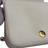 Chanel White Leather CC Mania Flap Bag 2019
