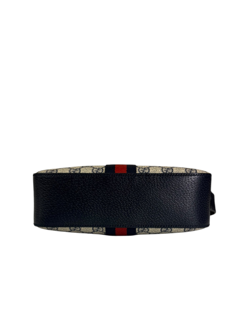Gucci Navy/Beige Leather GG Supreme Small Ophidia Camera Bag