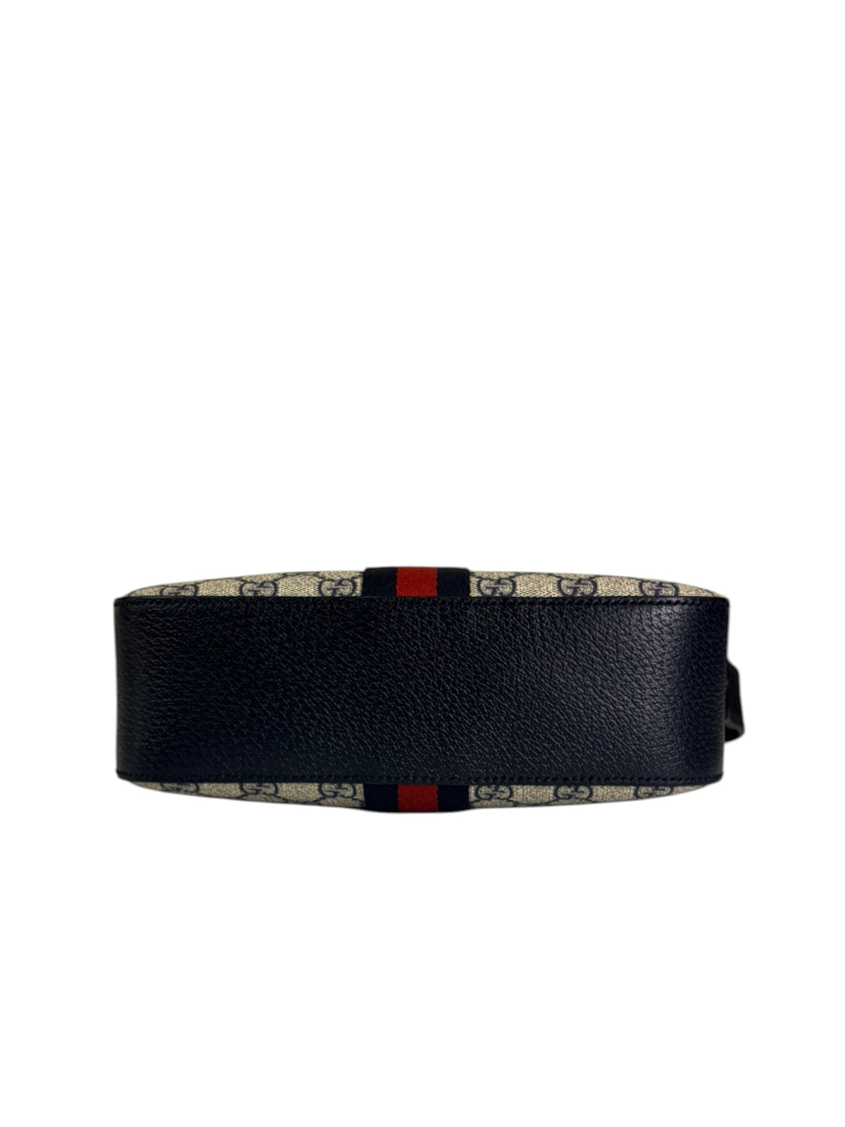 Gucci Navy/Beige Leather GG Supreme Small Ophidia Camera Bag