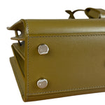 Saint Laurent Green Leather Nano Sac De Jour 2Way Tote