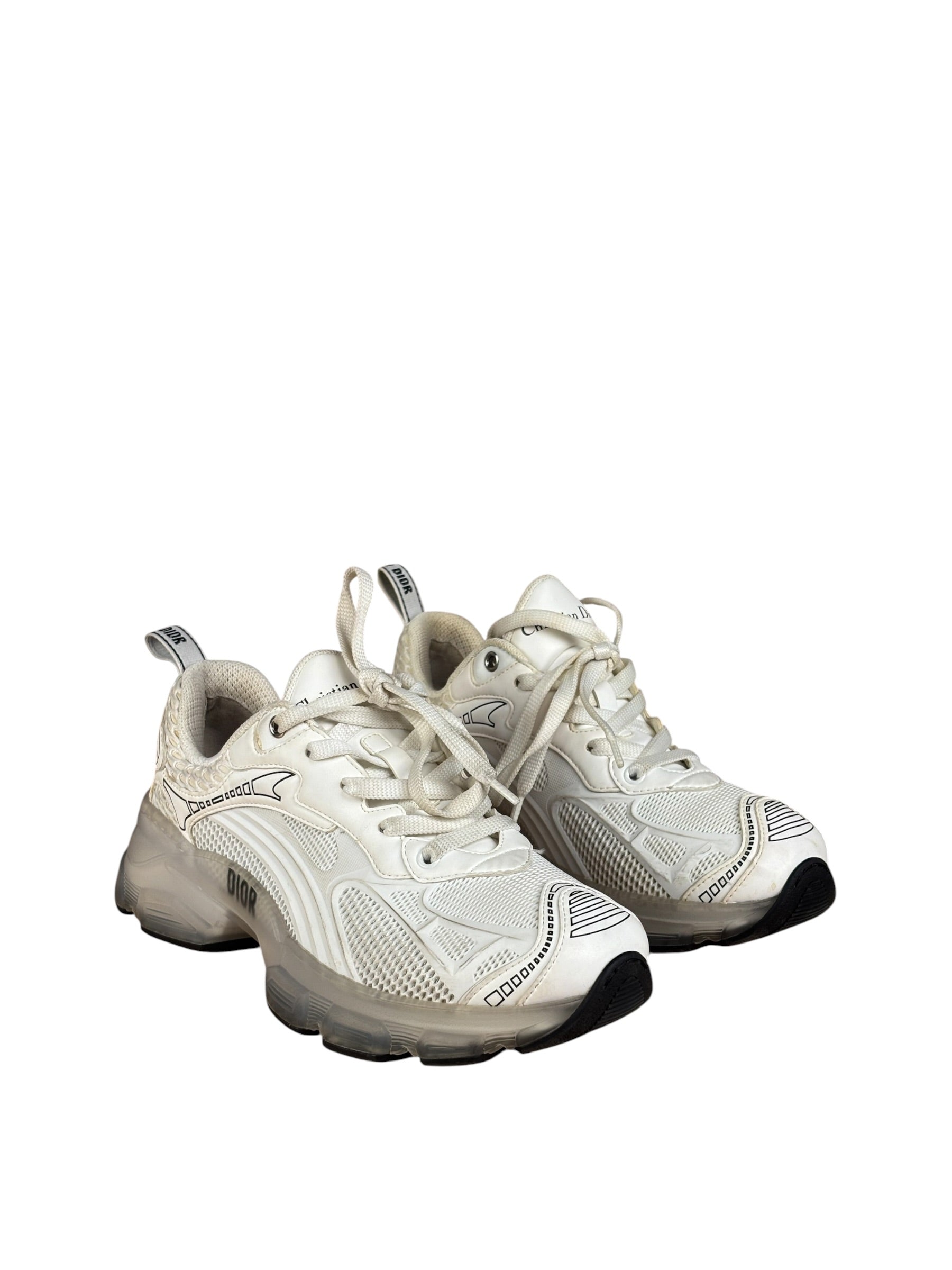 Christian Dior White Vibe Cloth Sneaker