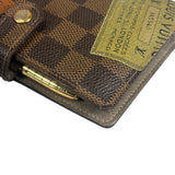 Louis Vuitton Damier Ebene Trunk & Labels Small Ring Agenda Cover