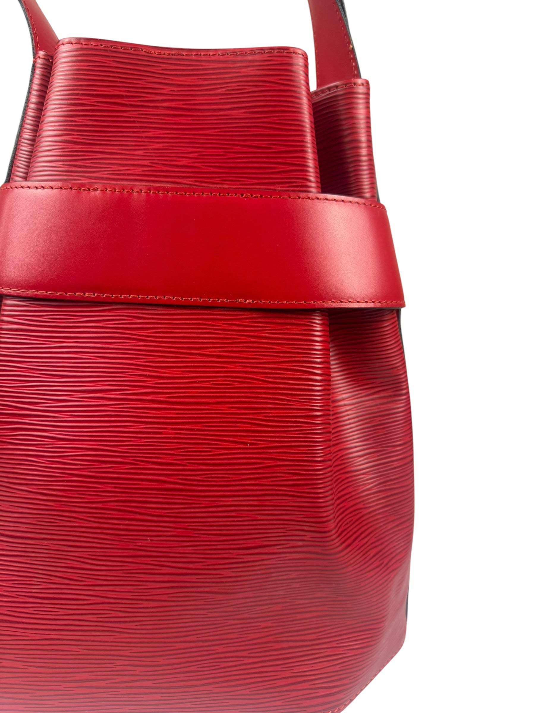 Louis Vuitton Red Epi Leather Castilian Sac D'Epaule Shoulder Bag
