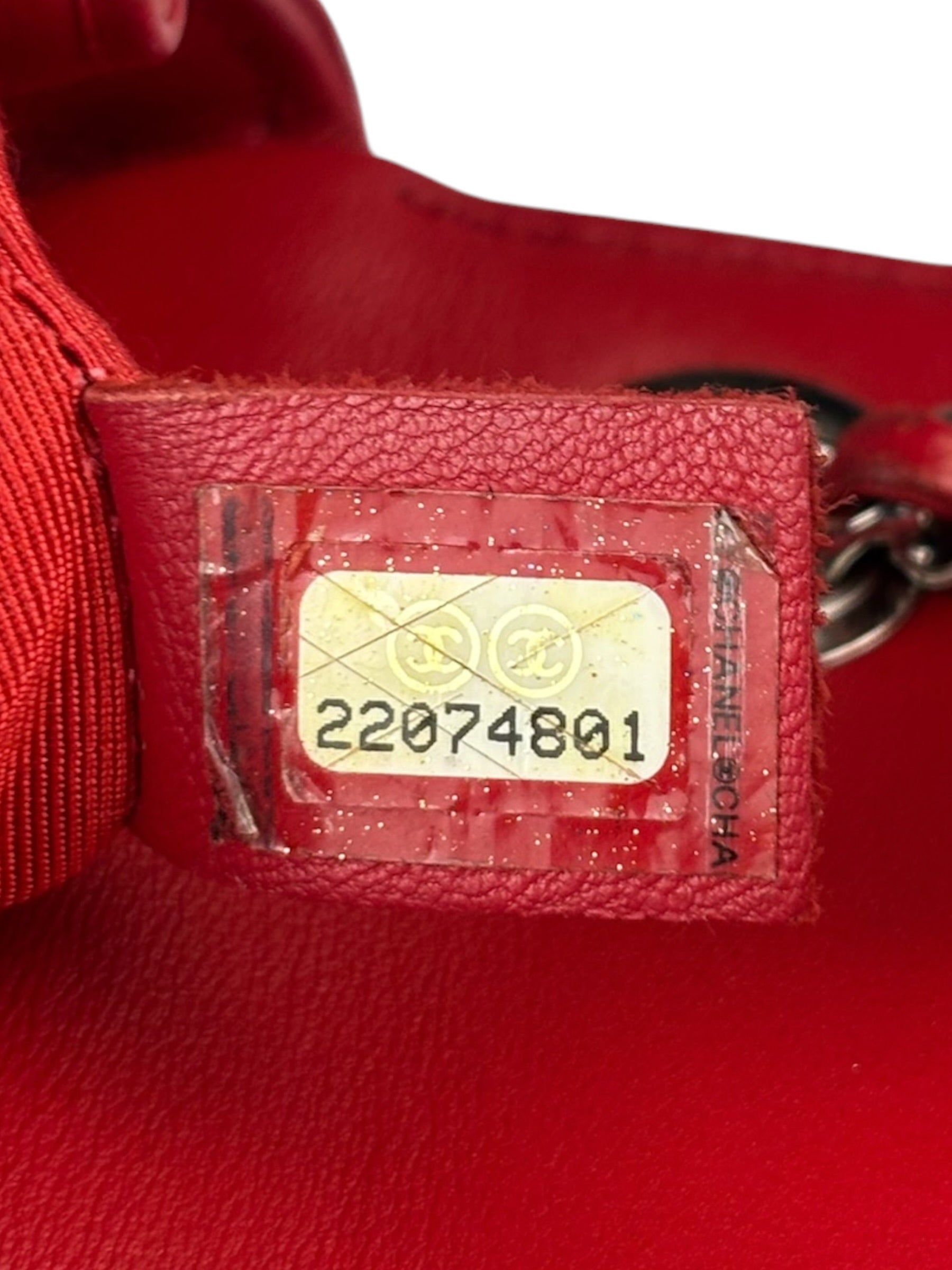 Chanel Red Quilted Leather Shoulder Bag 2016