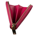 Yves Saint Laurent Pink Leather Zip Around Long Wallet