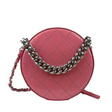 Chanel Pink Patent Leather Round as Earth Two-Way Bag 2018