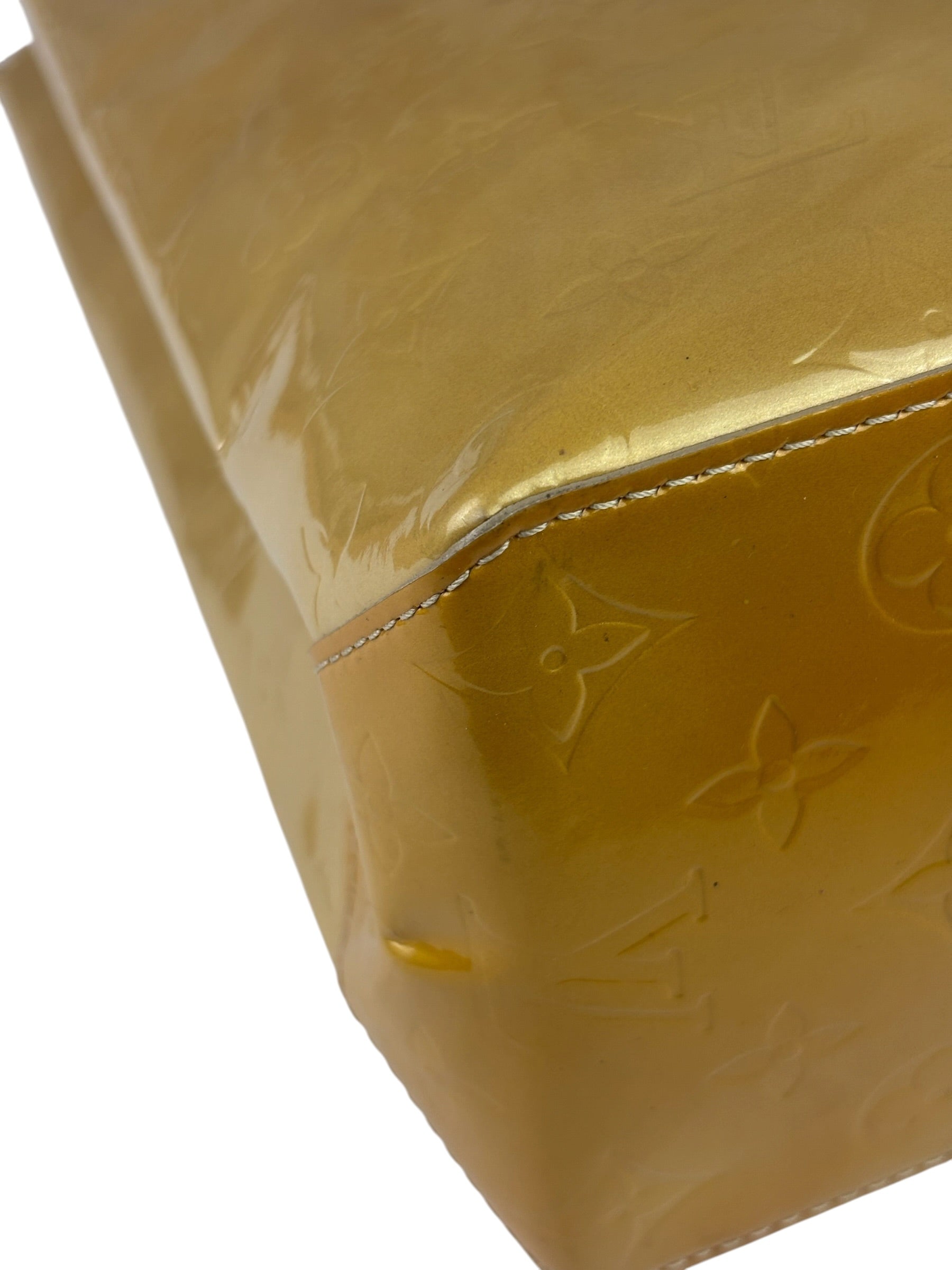 Louis Vuitton Yellow Vernis Reade Tote MM
