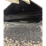Chanel Silver Sequin East/West Flap Bag 2006