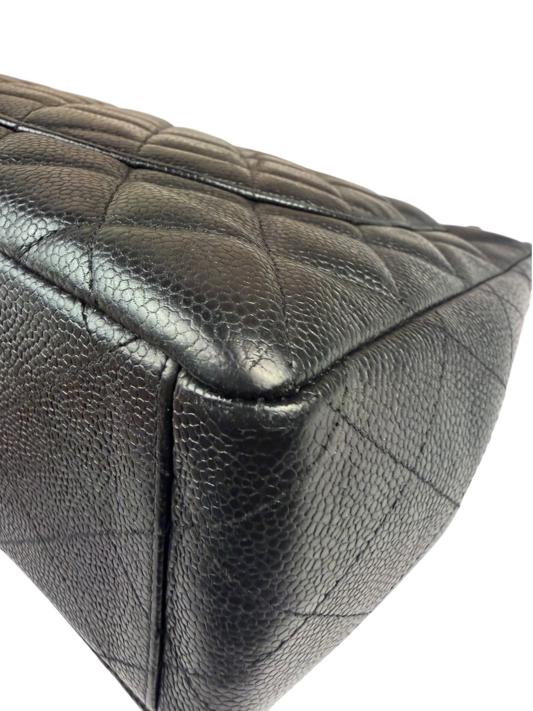 Chanel Black Quilted Leather Jumbo Classic Flap Bag 2009