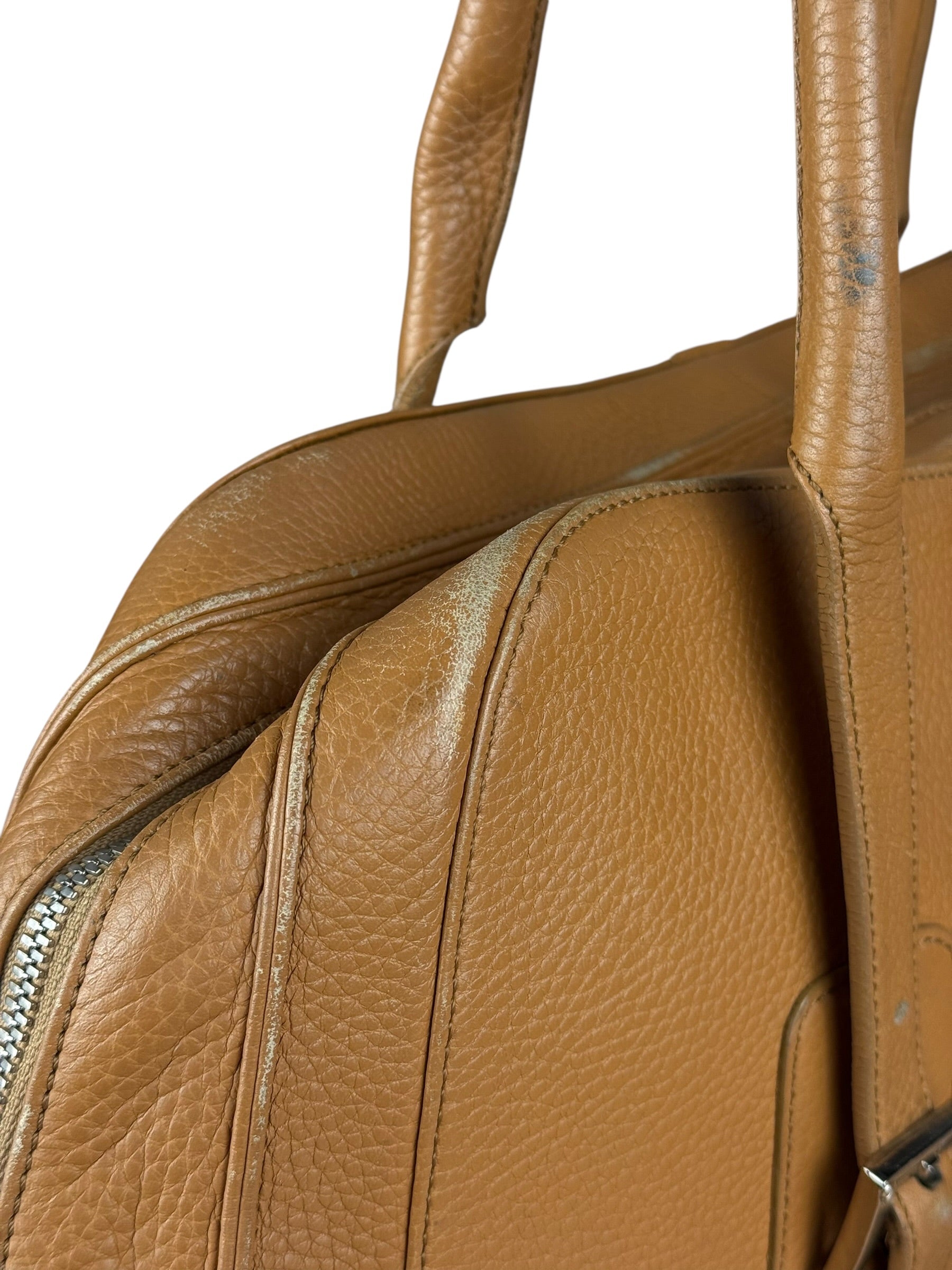 Loewe Brown Leather Senda Top Handle Bag