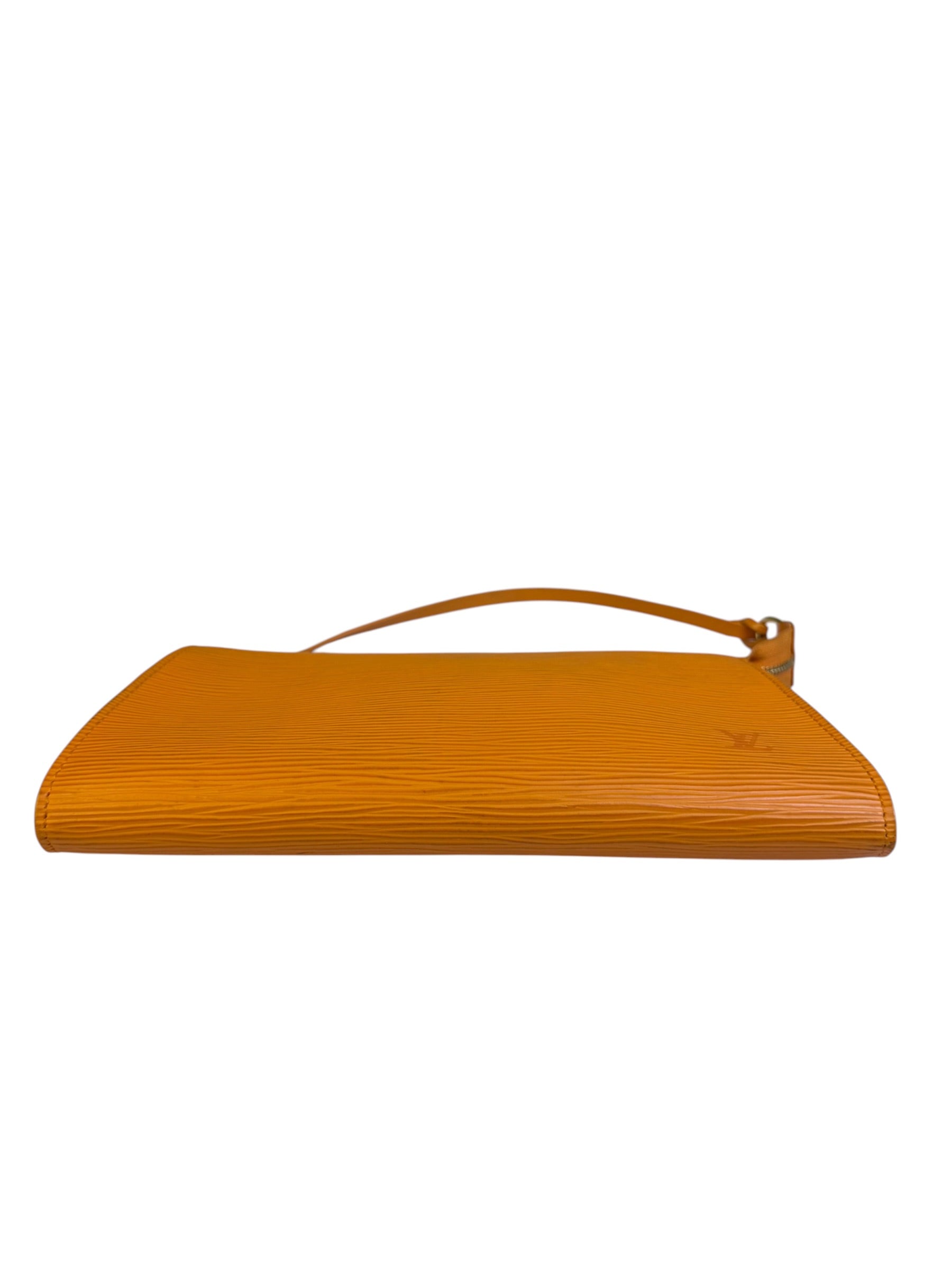 Louis Vuitton Orange Epi Leather Pochette