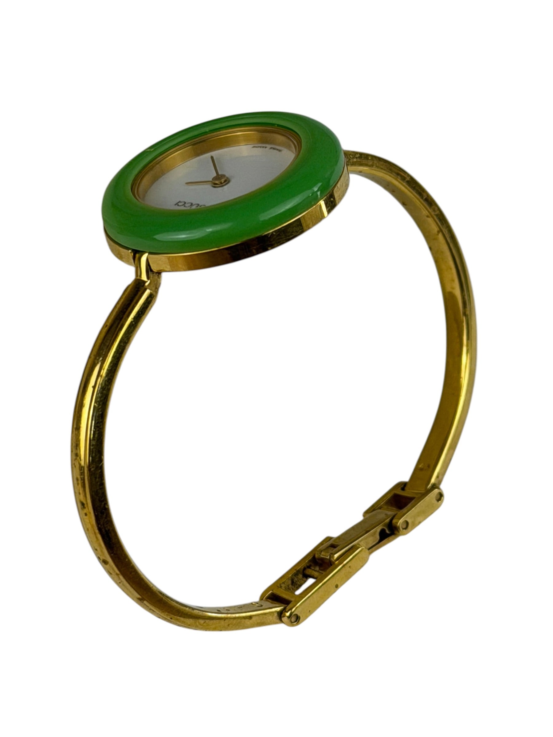 Gucci Interchangeable Bezel Watch Gold Plated Bangle