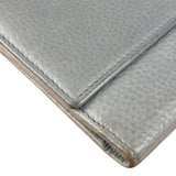 Gucci Light Blue GG Embellished Leather Long Wallet