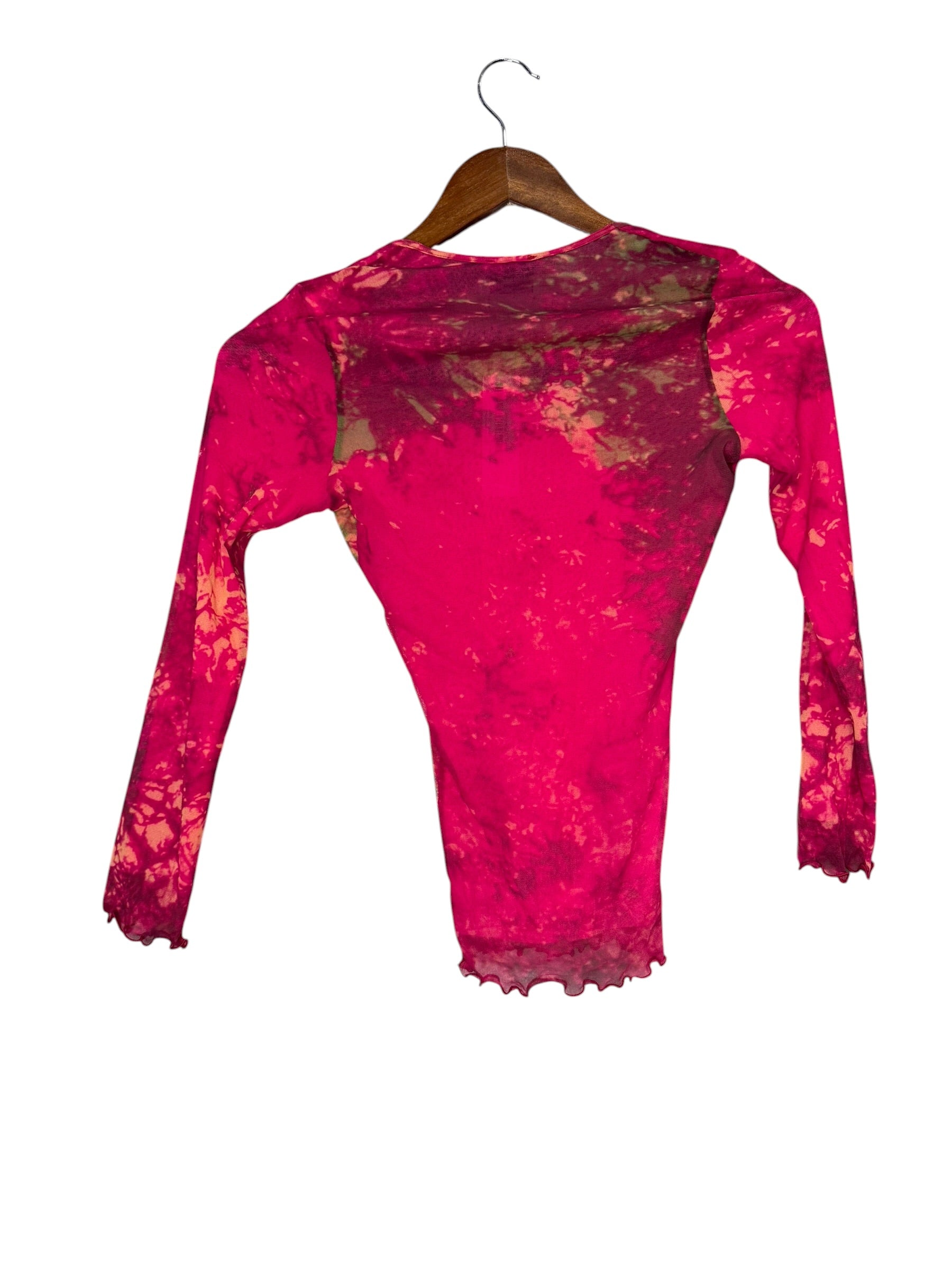 Plein Sud Printed Mesh Top