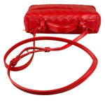 Bottega Veneta Red Intrecciato Leather Crossbody Bag