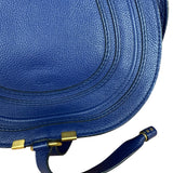 Chloe Large Marcie Saddle Bag Blue