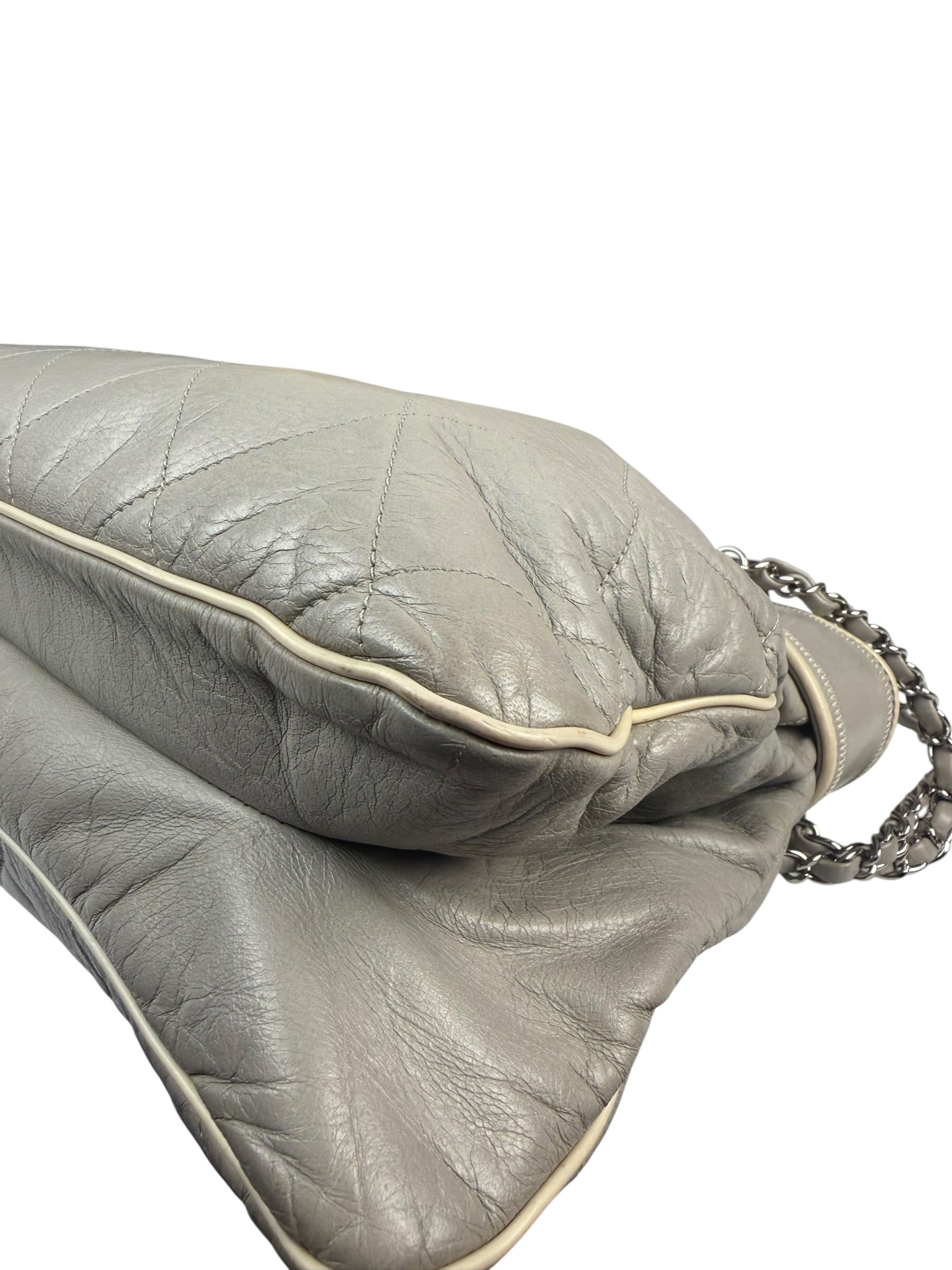 Chanel Grey Reissue Quilted Tote Bag 2013