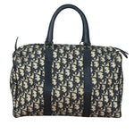 Christian Dior Vintage Navy Trotter Boston Bag