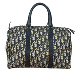 Christian Dior Vintage Navy Trotter Boston Bag