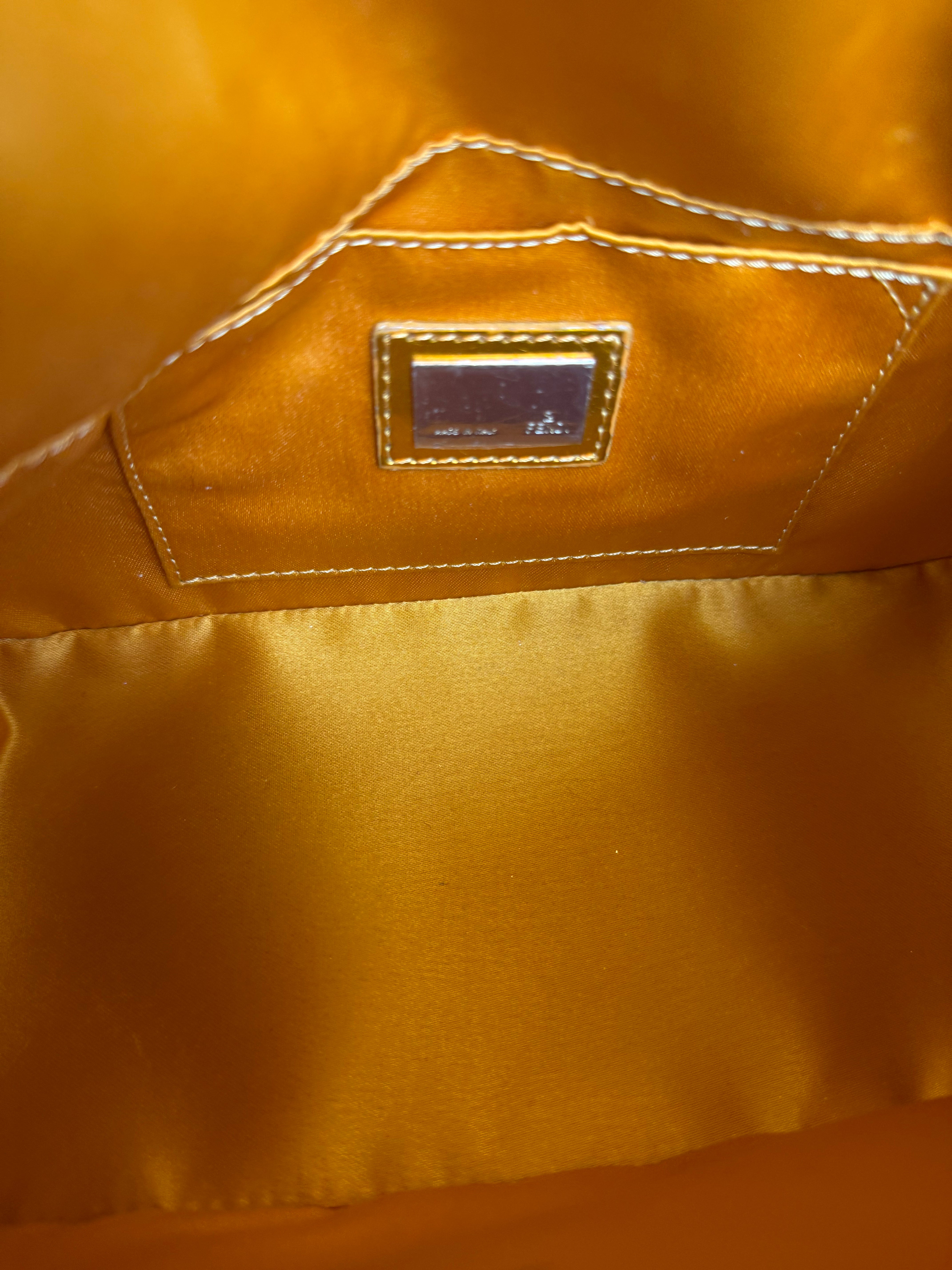 Fendi Metallic FF Mini Mamma Baguette