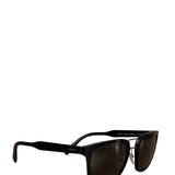 Prada Black Metal Double Bridge Sunglasses
