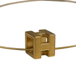 Hermes Cage d'H Gold Plated Pendant Necklace