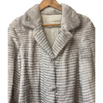 Vintage Grey Mink Fur Long Coat