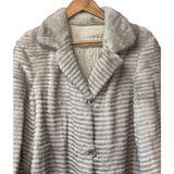 Vintage Grey Mink Fur Long Coat