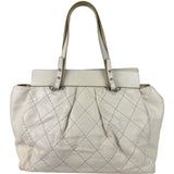 Chanel Beige Quilted Leather Tote 2009