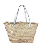 Versace Wicker Woven White Medusa Top Handle Tote