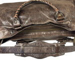 Balenciaga Brown Leather Medium Le City Two-Way Bag