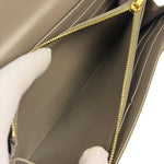 Celine Grey Leather Long Flap Wallet