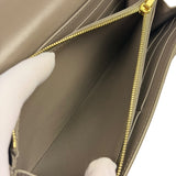 Celine Grey Leather Long Flap Wallet