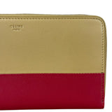 Celine Stripe Leather Zip Wallet