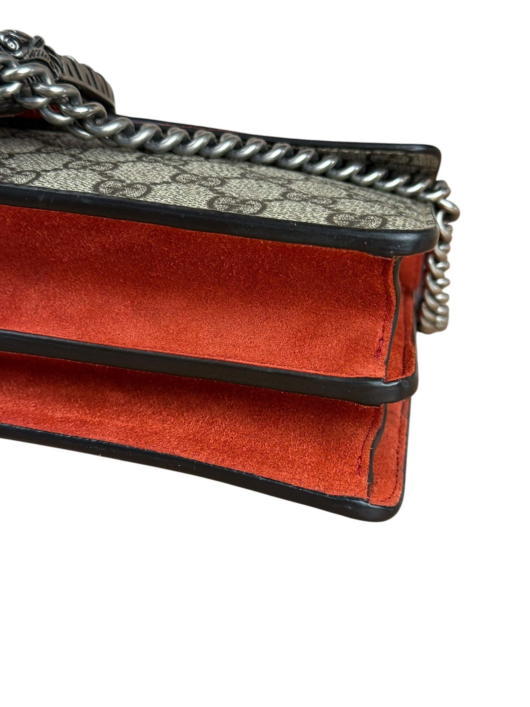 Gucci Dionysus GG Supreme Shoulder Bag Beige/Red