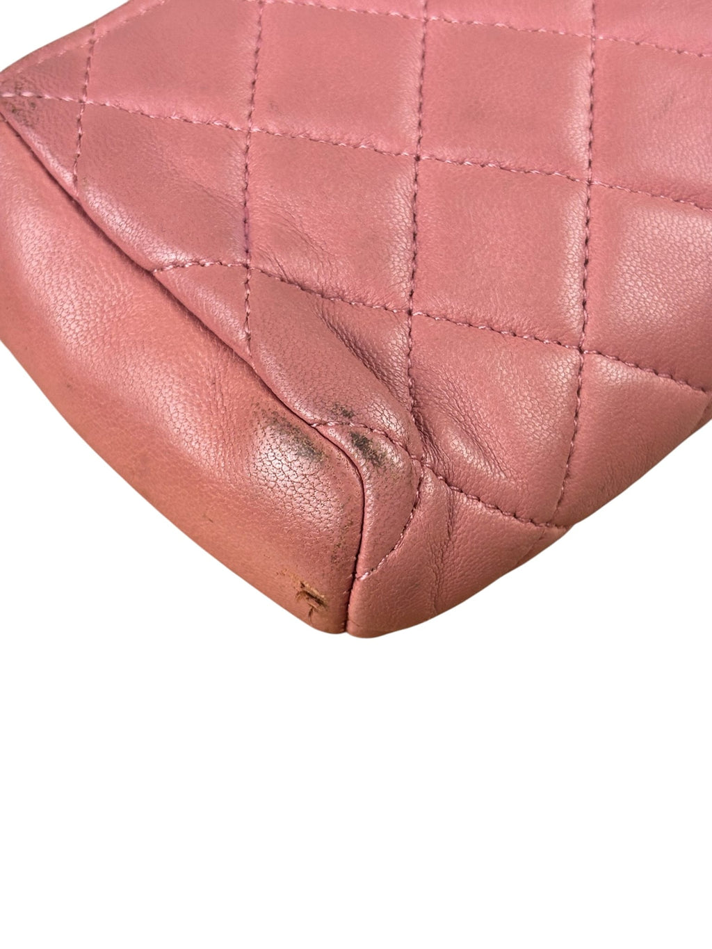 Chanel Pink Quilted Lambskin Crossbody Bag 2014