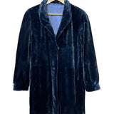 Vintage Dark Blue Mink Mid Length Fur Coat