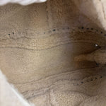 Prada Vintage White Studded Leather Shearling Bowler 2Way Bag