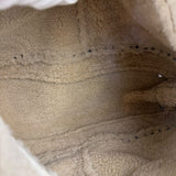 Prada Vintage White Studded Leather Shearling Bowler 2Way Bag