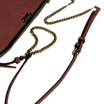 Burberry Pale Orchid Pink Leather Check-Embossed Peyton Crossbody