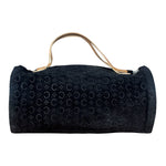 Celine Black Macadam Velour Handbag