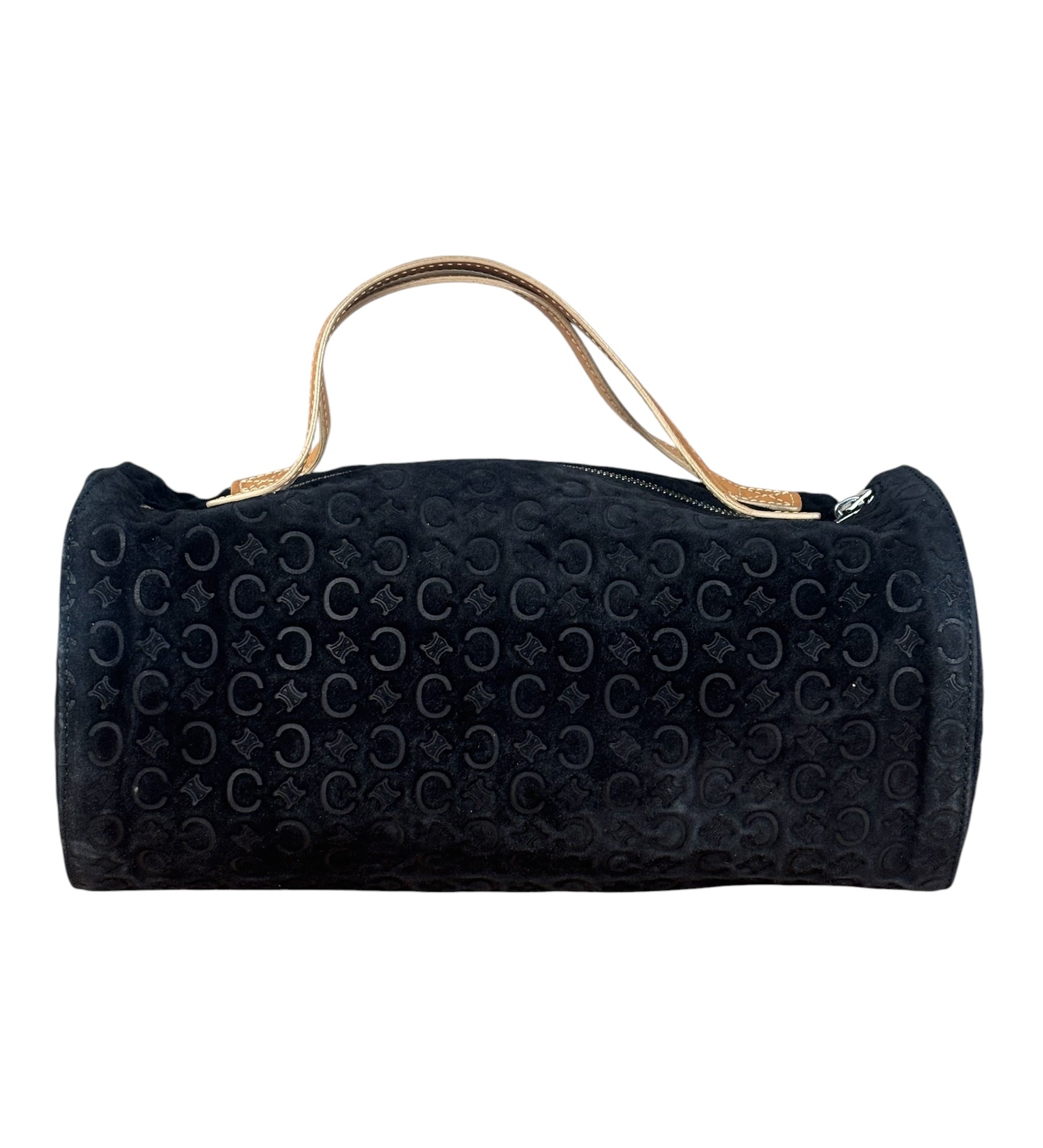 Celine Black Macadam Velour Handbag