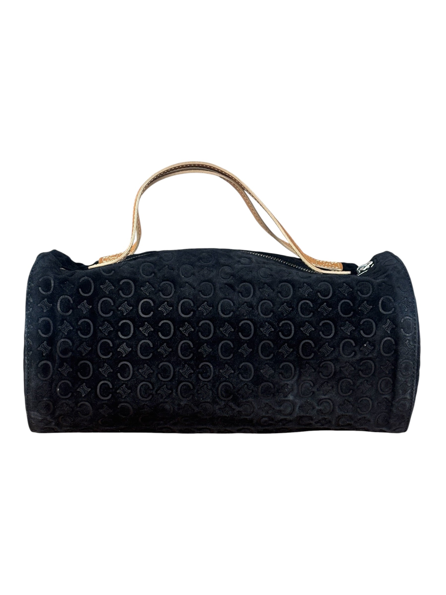 Celine Black Macadam Velour Handbag