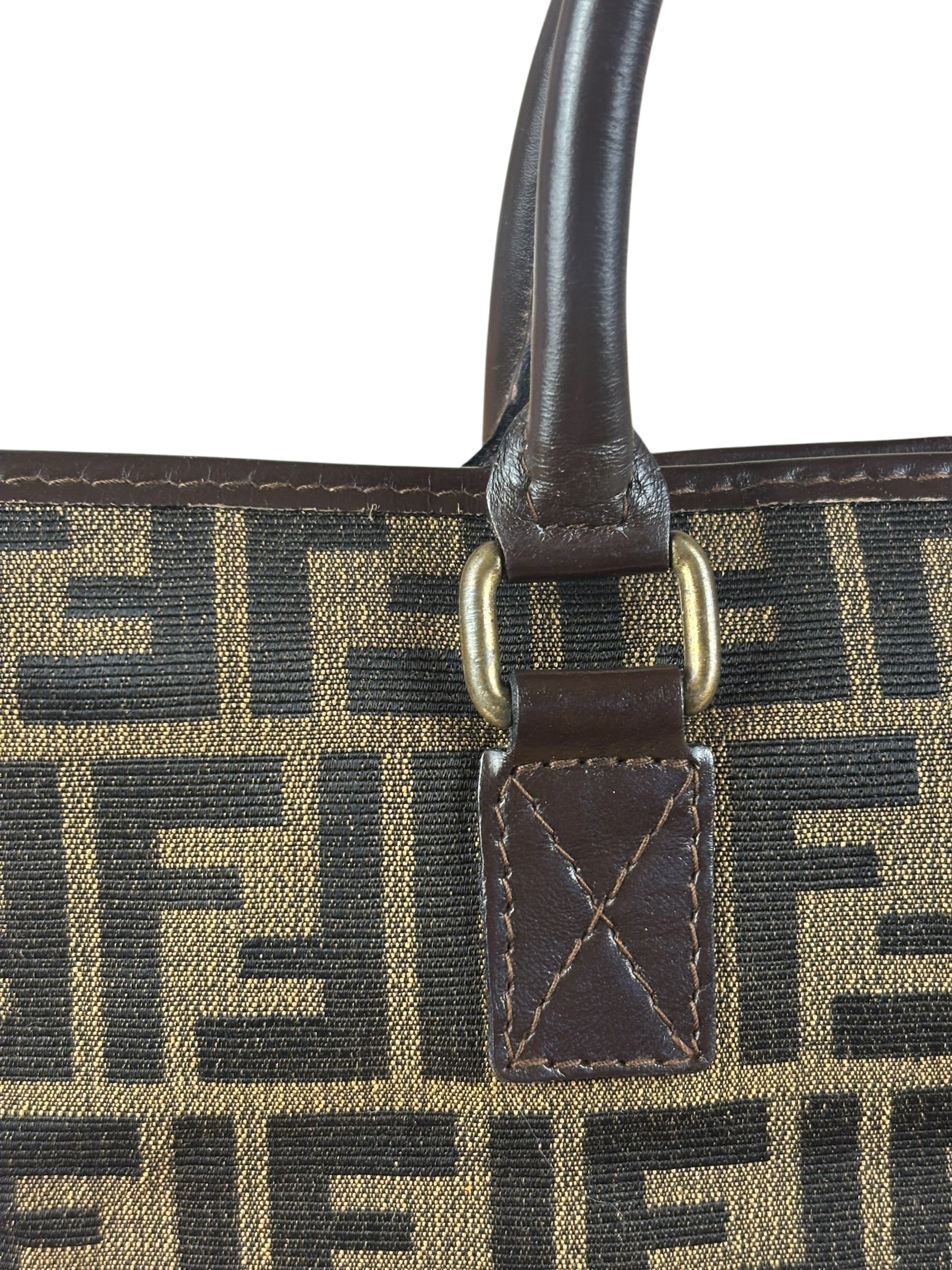 Fendi Vintage Zucca Coated FF Monogram Handbag