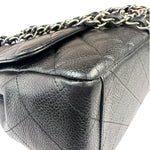 Chanel Black Quilted Leather Jumbo Classic Flap Bag 2009