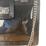Chanel Black Patent Leather Boy Tote Two-Way Bag 2012