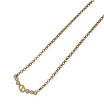 Christian Dior CD Crystal Rhinestone Gold Tone Necklace