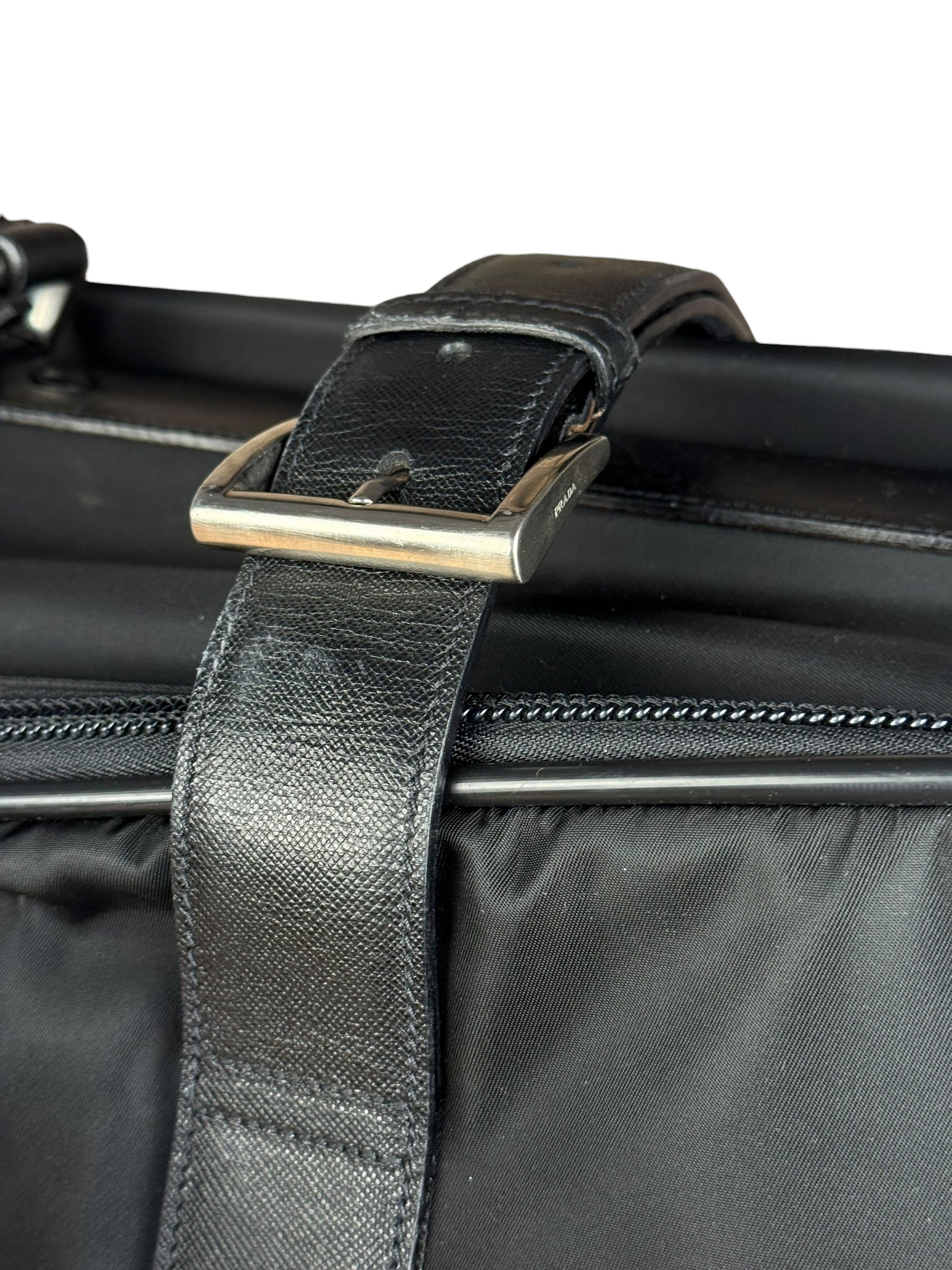 Prada Nylon Saffiano Travel Suitcase