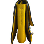 Chloé Suede/Calfskin Yellow Faye Shoulder Bag